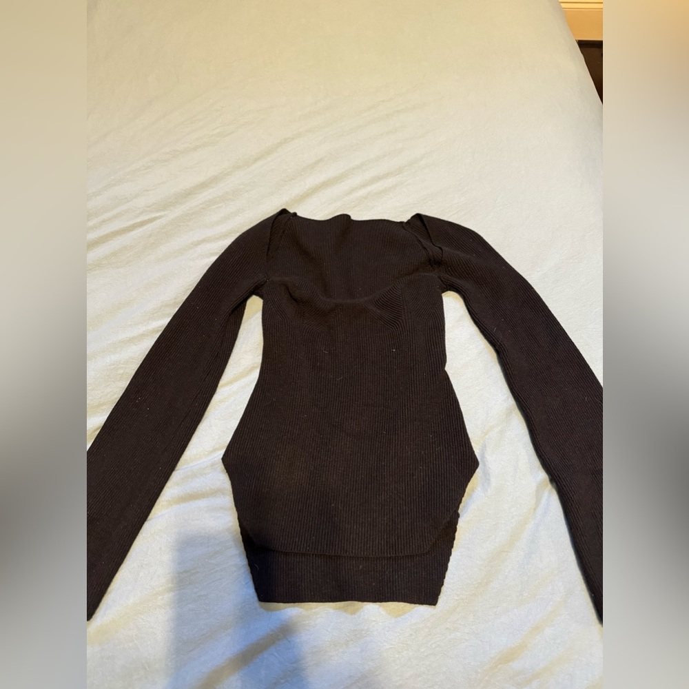 Black corset long sleeve